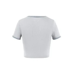 Weird Market X Angel Boy Square-Neck Knit Crop Top