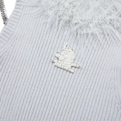 Weird Market X Angel Boy Fluffy Chain Sleeveless Dress