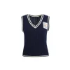 Wildshadow Color Blocked Twisted Knit Vest Navy