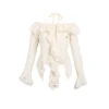 Wildshadow Falbala Irregular Cutting Top Cream