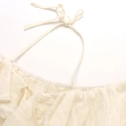 Wildshadow Falbala Irregular Cutting Top Cream