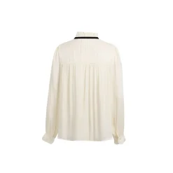 Wildshadow Lace Collar Pearlised Wave Sleeve Shirt