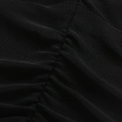 Wildshadow Metal Heart V-Neck L/S Slim Top Black