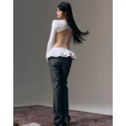 AGAM Detachable Half Skirt Micro-Cut Pants
