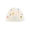 Alexia Sandra Color Button Furry Hat White
