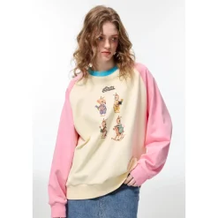 Alexia Sandra Four Rabbits Raglan Sweater Pink