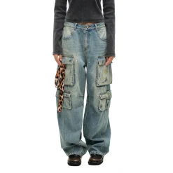 Alexia Sandra Painting Dirty Distressed Cargo Jeans