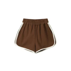 Andrea Martin Trim Track Cola Shorts Brown