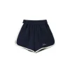 Andrea Martin Trim Track Cola Shorts Navy