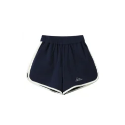 Andrea Martin Trim Track Cola Shorts Navy