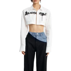 Ann Andelman Color Blocked Patchwork Denim Suit Pants