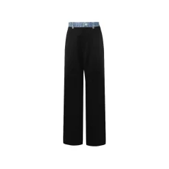 Ann Andelman Denim Wasit Suit Pants Black