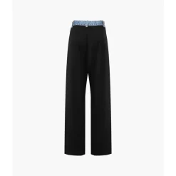 Ann Andelman Denim Wasit Suit Pants Black