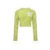 Ann Andelman Feather Yarn Sweater Green