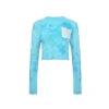 Ann Andelman Feather Yarn Sweater Blue