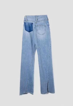 Ann Andelman Lizard Patch Jeans Blue