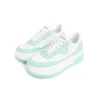 Ann Andelman Logo Heel Platform Sneaker Mint Green