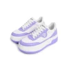 Ann Andelman Logo Heel Platform Sneaker Purple