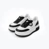 Ann Andelman Logo Heel Platform Sneaker Black