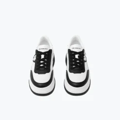 Ann Andelman Logo Heel Platform Sneaker Black