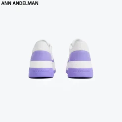 Ann Andelman Logo Heel Platform Sneaker Purple