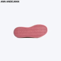 Ann Andelman Logo Heel Platform Sneaker Light Pink
