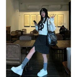 Ann Andelman Logo Heel Platform Sneaker All White