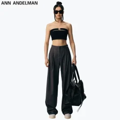 Ann Andelman Wide-leg Pants Grey