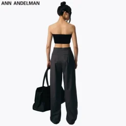 Ann Andelman Wide-leg Pants Grey