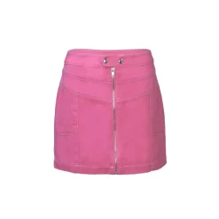 Ann Andelman Zipped Mini Skirt Pink