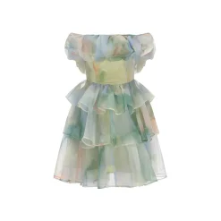 Arte Pura Green Render Bud Tube Dress