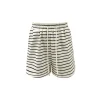 AsGony Color Blocked Striped Shorts