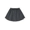 AsGony Plaid Elastic-Waist Puffy Skirt
