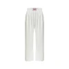 AsGony Super-Soft Casual Sweat Pants White