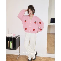 AsGony Super-Soft Casual Sweat Pants White
