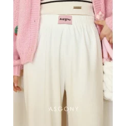 AsGony Super-Soft Casual Sweat Pants White