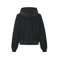 Aventen Pin Memo Zip Up Washed Hoodie