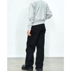 CATSSTAC Clean Fit Wide Leg Pleated Sweat Pants Black