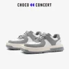 Choco Concert Mis-Matched Square Toe Sneaker Grey