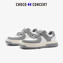 Choco Concert Mis-Matched Square Toe Sneaker Grey