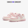 Choco Concert Mis-Matched Square Toe Sneaker Pink