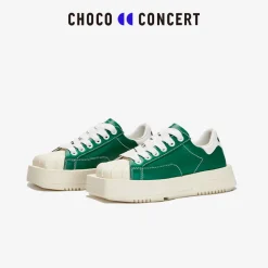 Choco Concert Mis-Matched Shell Toe Sneaker Green
