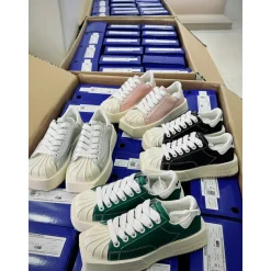 Choco Concert Mis-Matched Shell Toe Sneaker Green