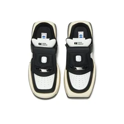 Choco Concert Mis-Matched Square Toe Slip On Black
