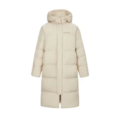 13De Marzo Back Plush Bear Long Down Jacket Beige