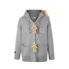 13De Marzo Bear Button Knit Hooded Cardigan