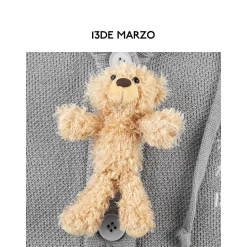 13De Marzo Bear Button Knit Hooded Cardigan