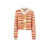 13De Marzo Bear Button Space Dye Cardigan Orange