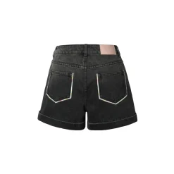 13De Marzo Bear Classic Denim Shorts Black