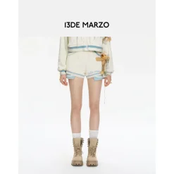 13De Marzo Bear Deconstruct Knit Shorts